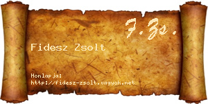 Fidesz Zsolt névjegykártya
